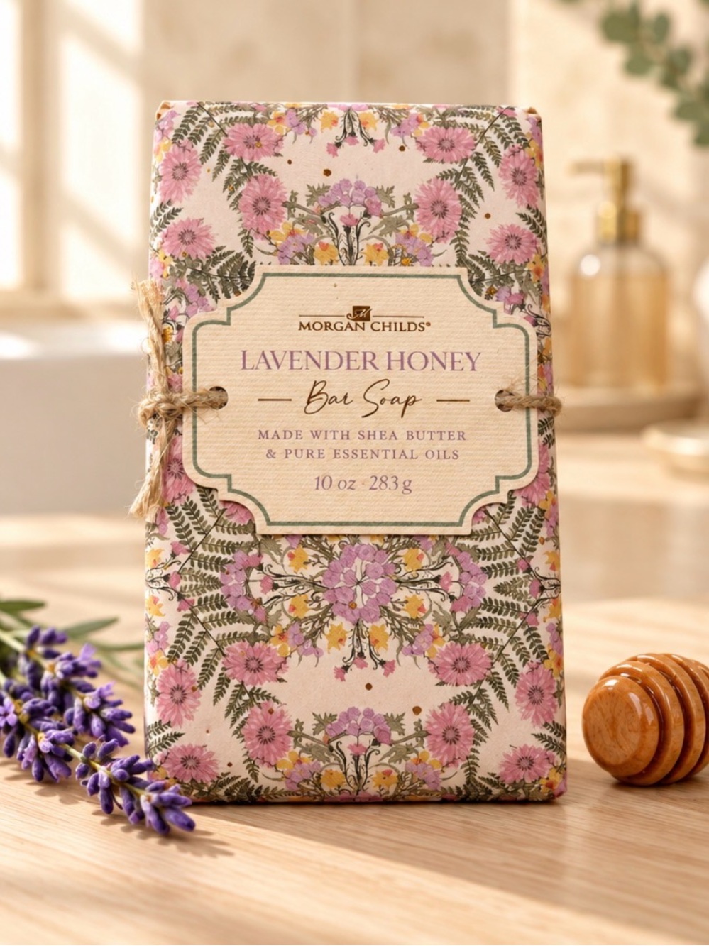 🌸 Morgan Childs Lavender Honey Luxury Bar Soap (10 oz / 283g) 🌸